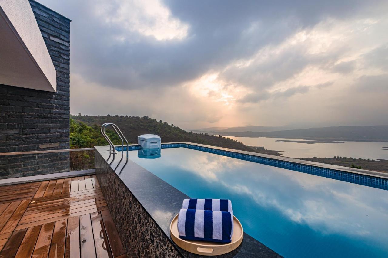 Saffronstays Kaia Waters By Kosha Villas, Pawna - Greek Style Villa With Panoramic View Of Pawna Lake Kolvan Zewnętrze zdjęcie