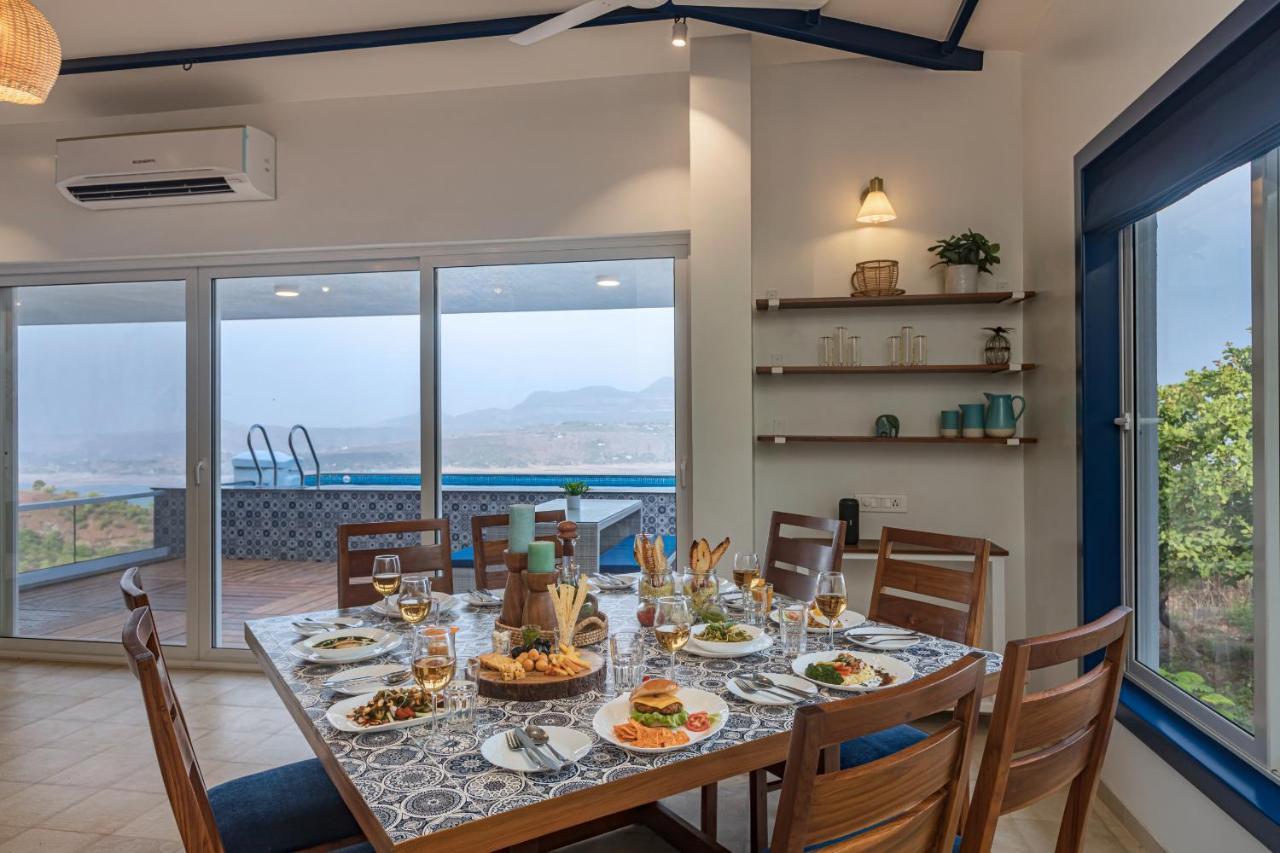Saffronstays Kaia Waters By Kosha Villas, Pawna - Greek Style Villa With Panoramic View Of Pawna Lake Kolvan Zewnętrze zdjęcie