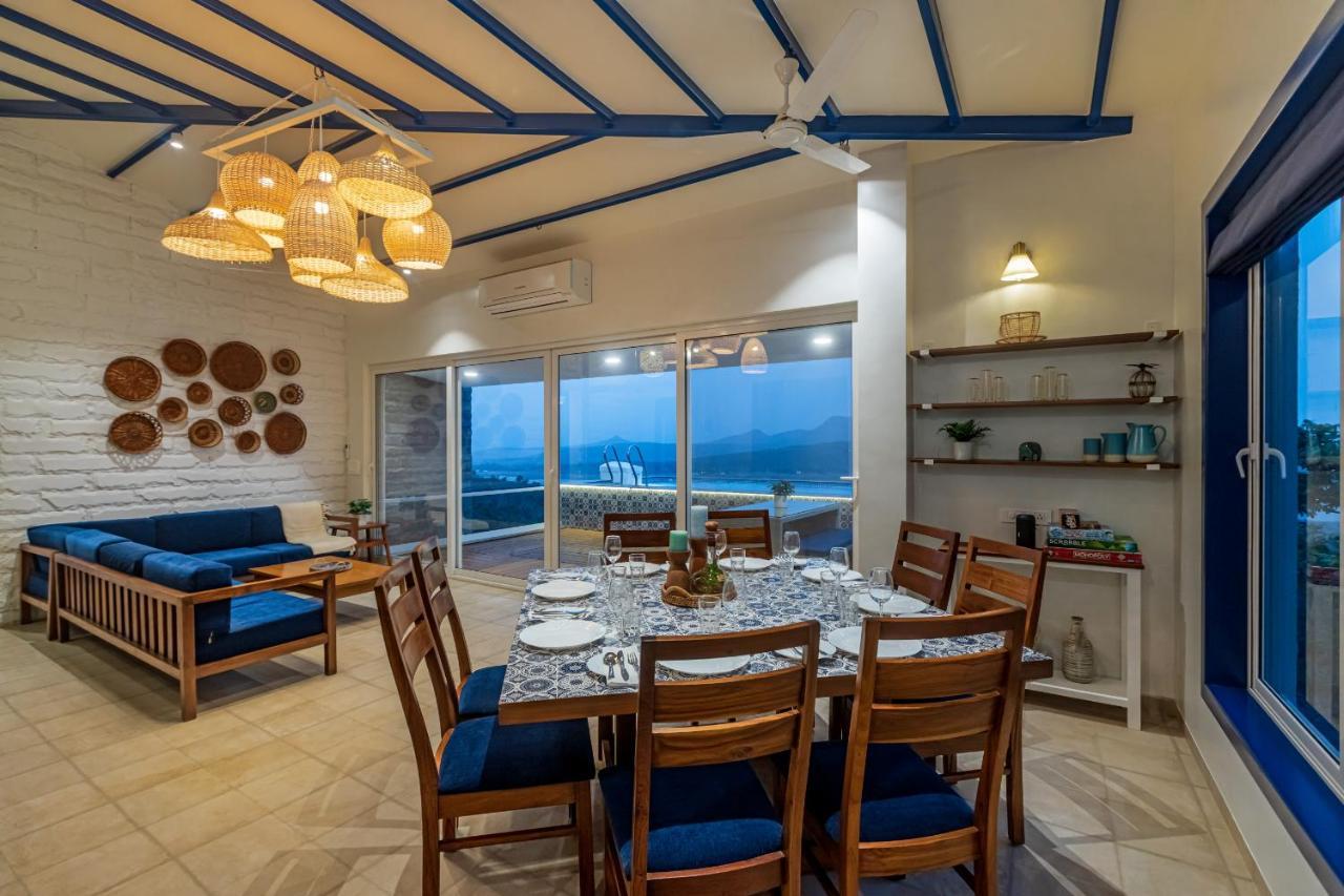 Saffronstays Kaia Waters By Kosha Villas, Pawna - Greek Style Villa With Panoramic View Of Pawna Lake Kolvan Zewnętrze zdjęcie