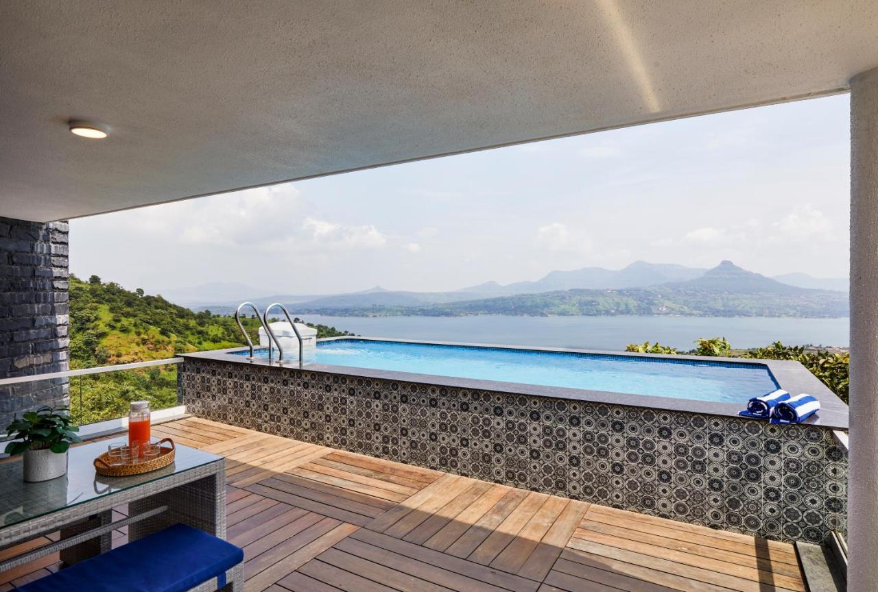 Saffronstays Kaia Waters By Kosha Villas, Pawna - Greek Style Villa With Panoramic View Of Pawna Lake Kolvan Zewnętrze zdjęcie