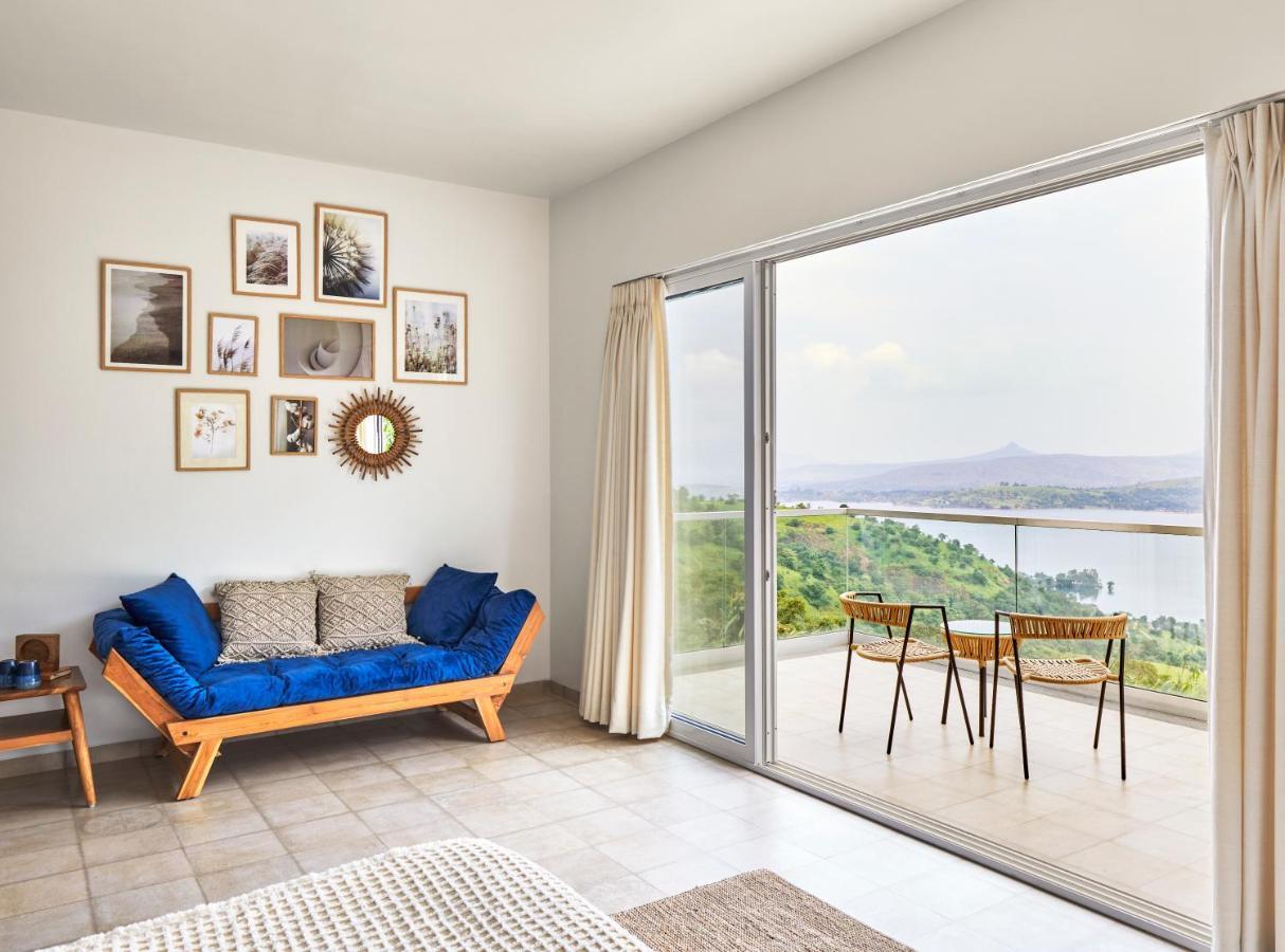 Saffronstays Kaia Waters By Kosha Villas, Pawna - Greek Style Villa With Panoramic View Of Pawna Lake Kolvan Zewnętrze zdjęcie